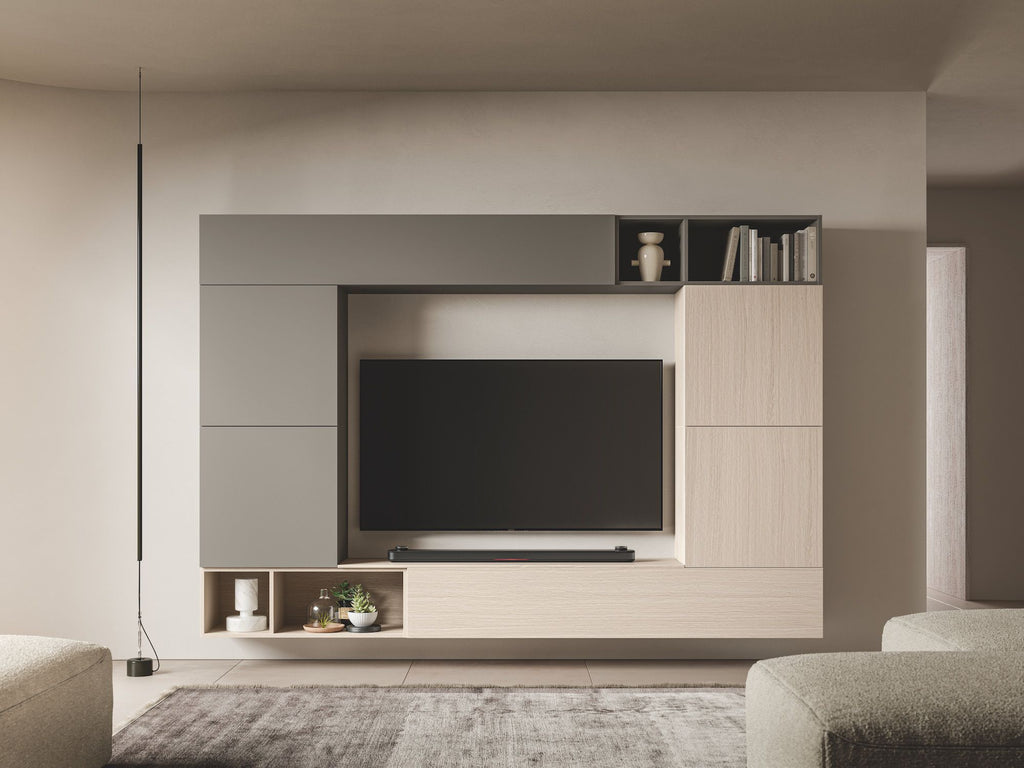 Parete attrezzata soggiorno design moderno Lasting D