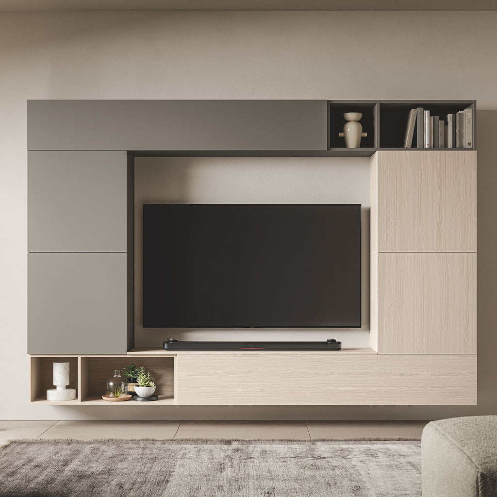 Parete attrezzata soggiorno design moderno Lasting D