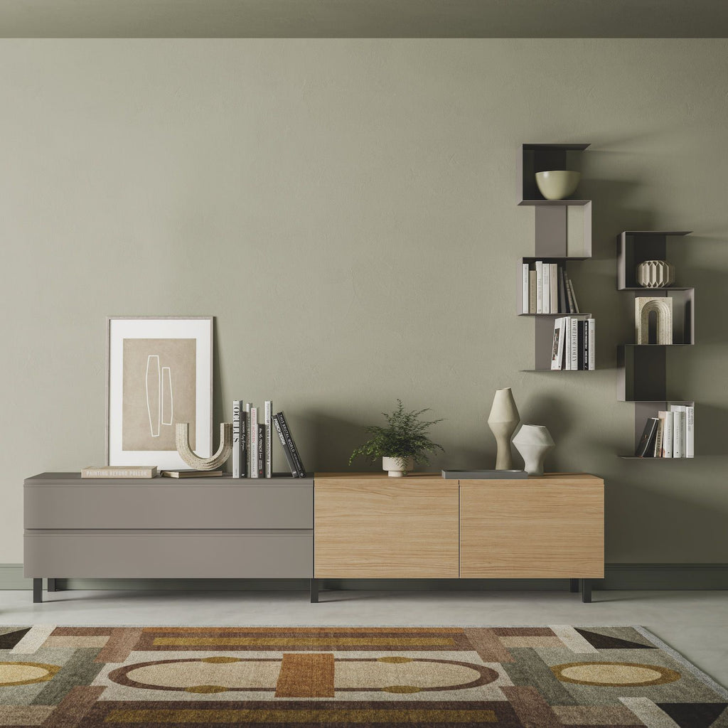 Parete attrezzata soggiorno moderno Lasting F