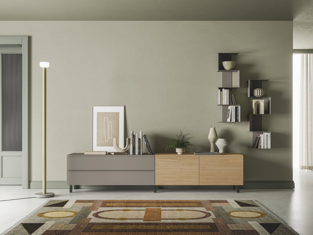 Parete attrezzata soggiorno moderno Lasting F