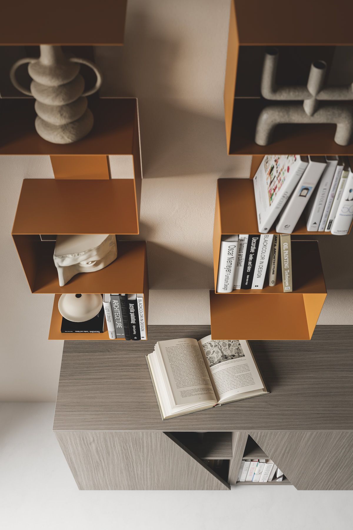 Parete attrezzata soggiorno moderno Lasting G