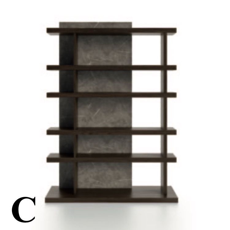 Libreria divisoria bifacciale autoportante Elliot