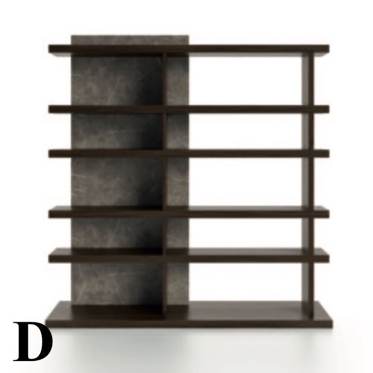 Libreria divisoria bifacciale autoportante Elliot