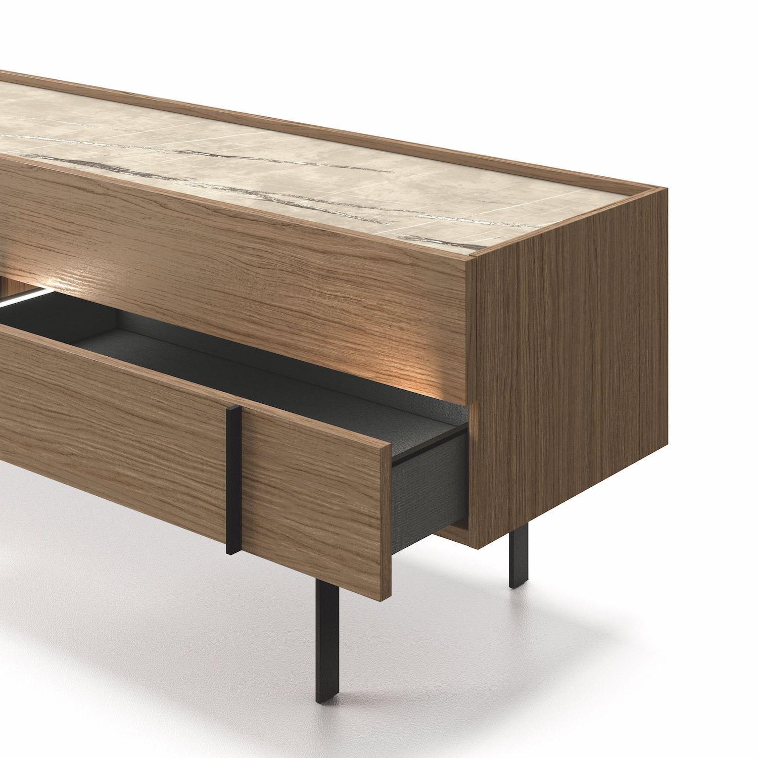 Mobile porta TV con 2 ante e 2 cassetti Nolan C