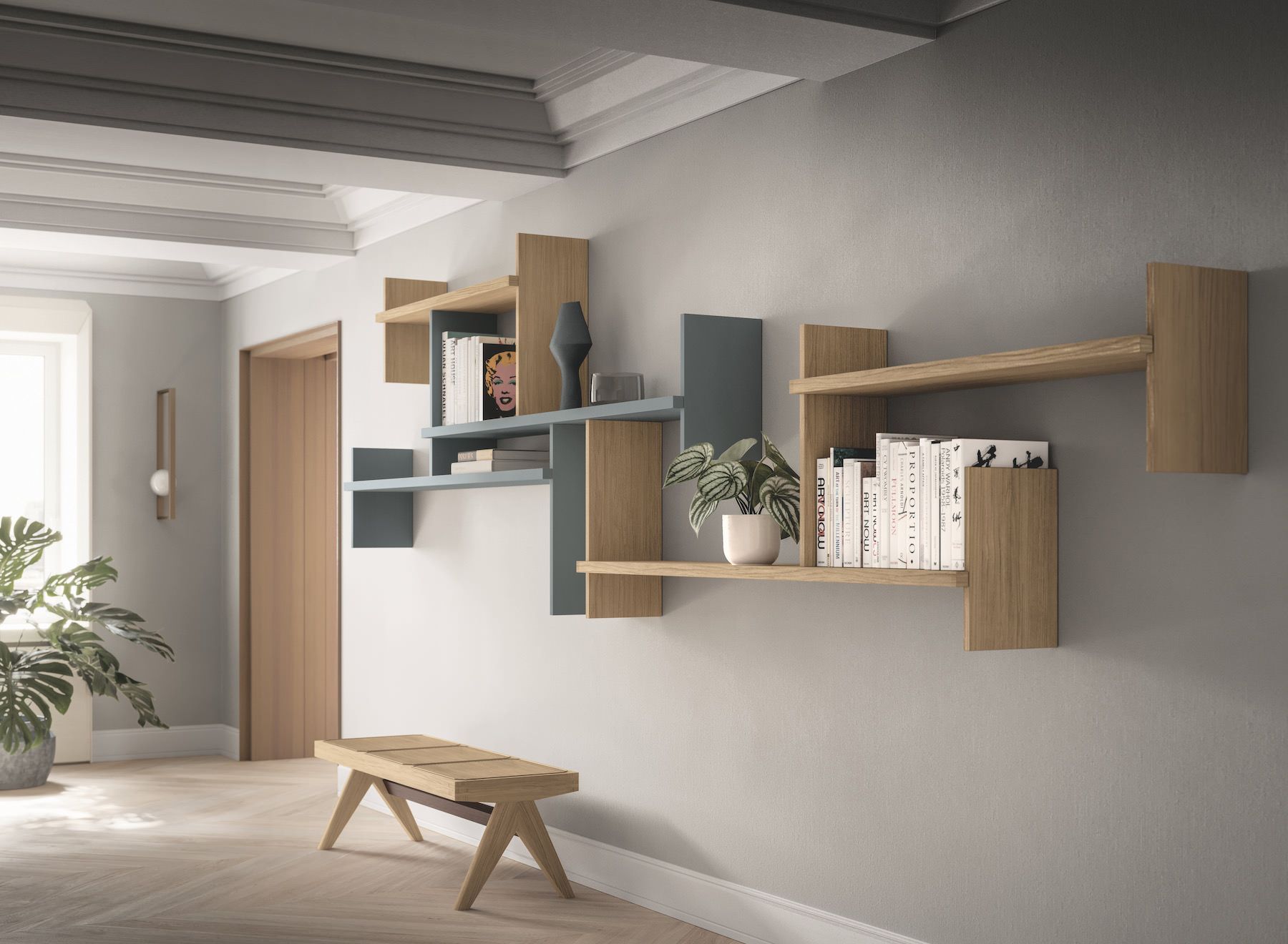 Mensola da parete in legno Upper