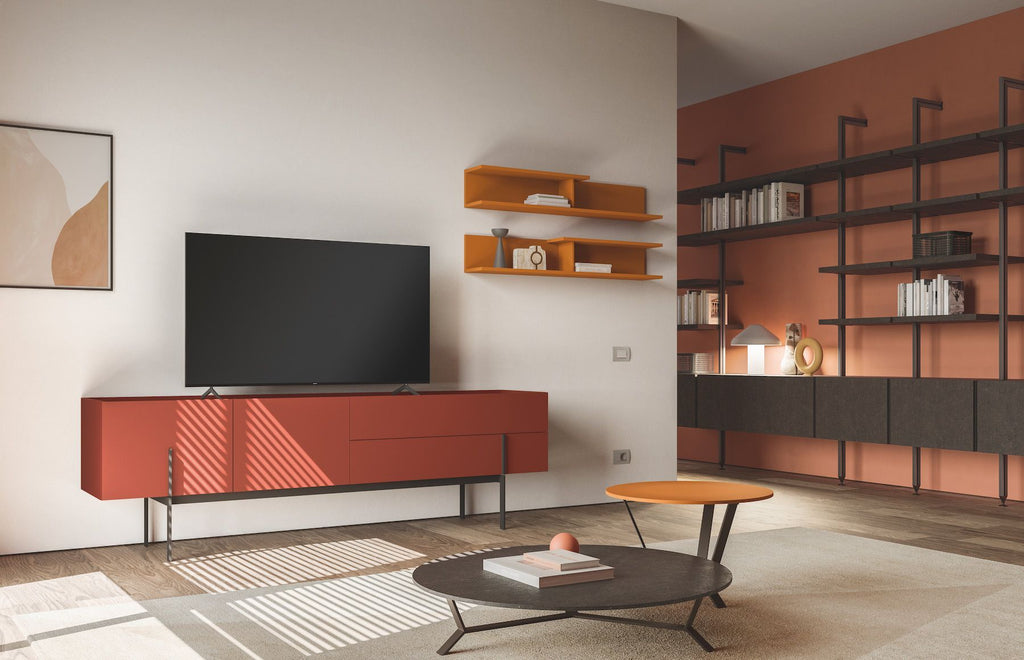 Coppia mensole da parete design moderno Allan