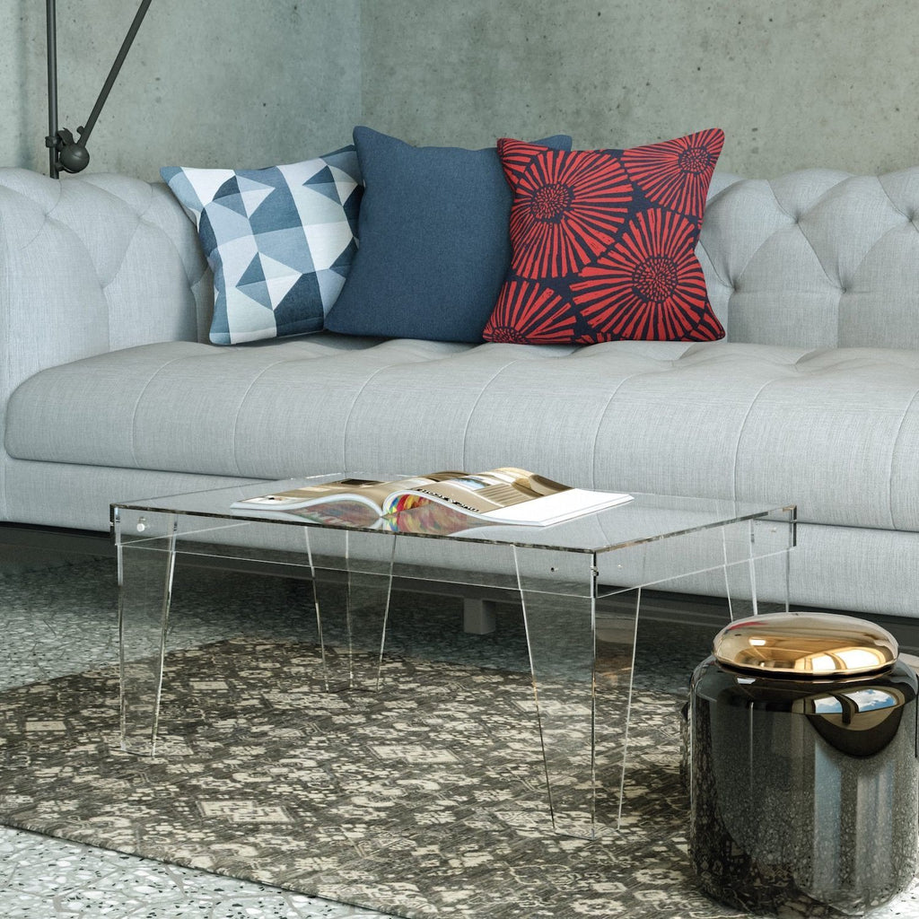 Tavolino da salotto rettangolare in plexiglass Pekko