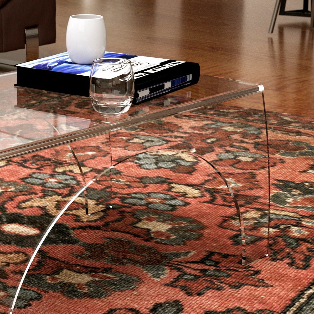 Tavolino da salotto design moderno in plexiglass Reko