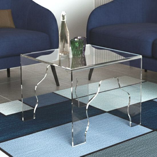 Tavolino da salotto quadrato in plexiglass trasparente Alhambra