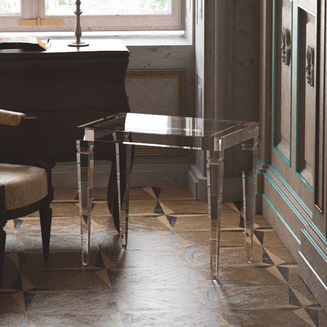 Tavolino da salotto in plexiglass trasparente Impero