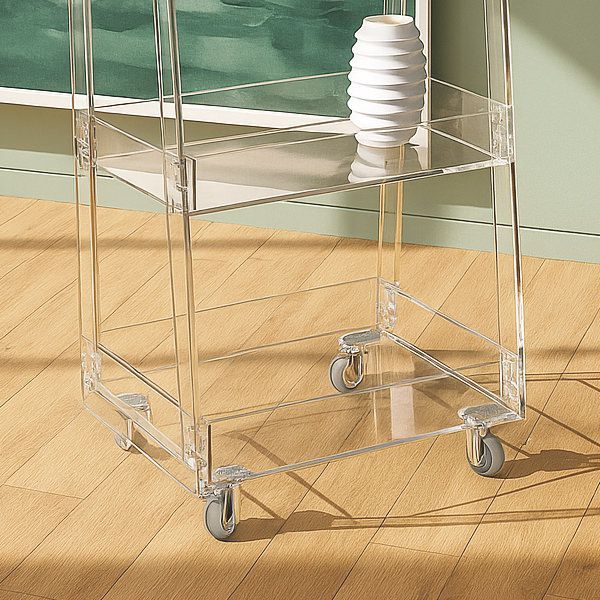 Carrello cucina design moderno in plexiglass Martina