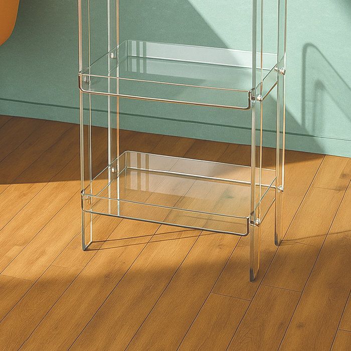 Tavolino portavivande in plexiglass trasparente Adela