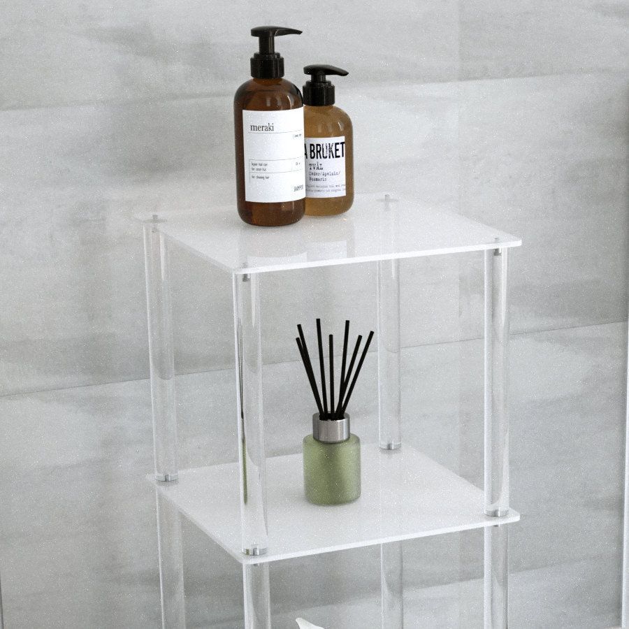 Carrello cucina o bagno in plexiglass Matilde