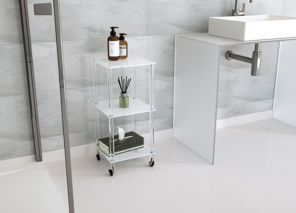 Carrello cucina o bagno in plexiglass Matilde