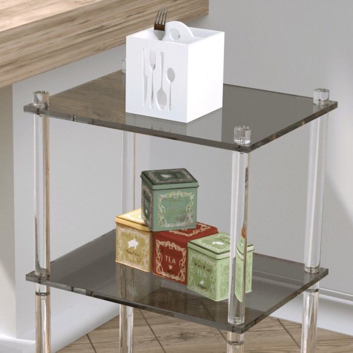 Carrello cucina o bagno in plexiglass Arianna