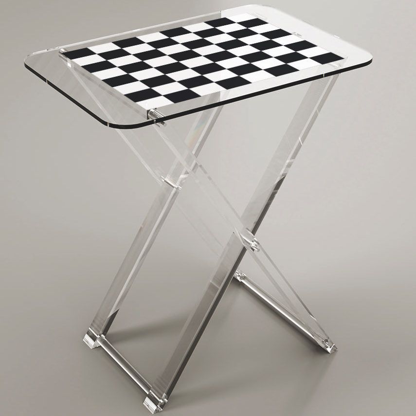 Tavolino pieghevole salvaspazio in plexiglass Milena