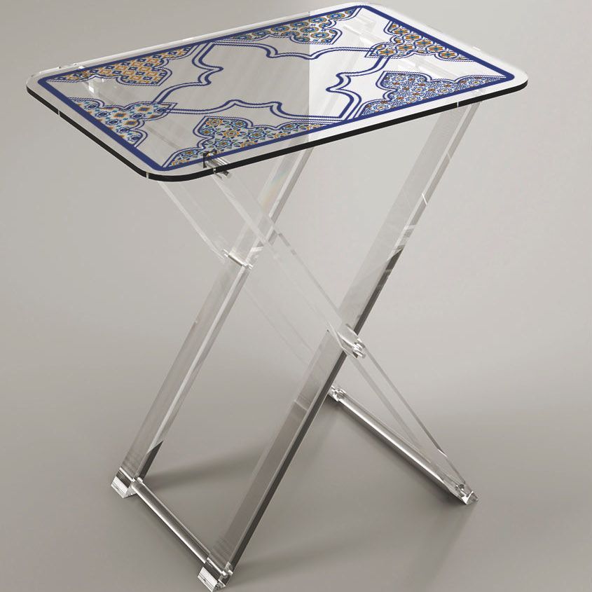 Tavolino pieghevole salvaspazio in plexiglass Milena