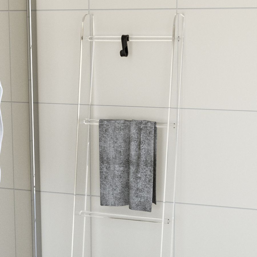 Scaffale bagno salvaspazio in plexiglass Breval