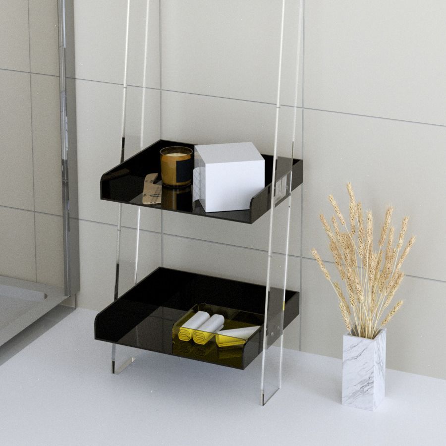 Scaffale bagno salvaspazio in plexiglass Breval