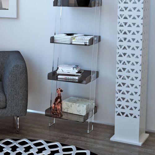 Libreria a colonna salvaspazio in plexiglass Breval