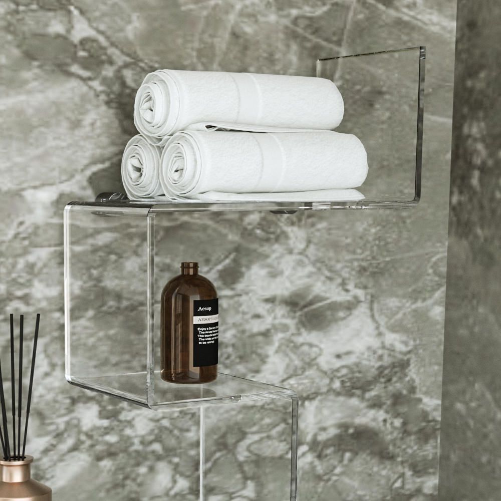 Mensola da parete in plexiglass vari colori Slalom 2