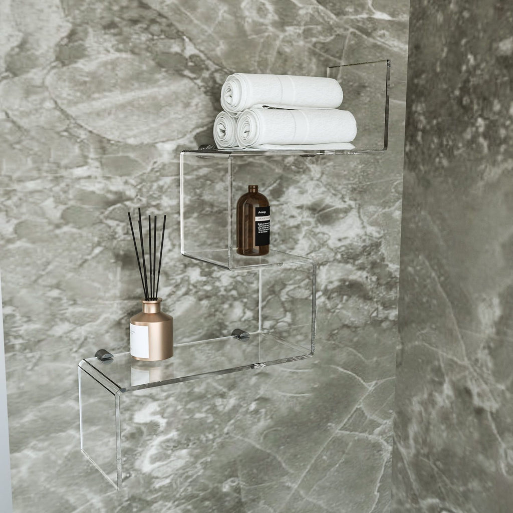 Mensola da parete in plexiglass vari colori Slalom 2