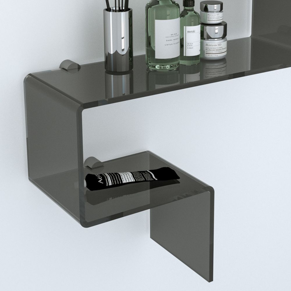 Mensola da parete in plexiglass vari colori Slalom 3