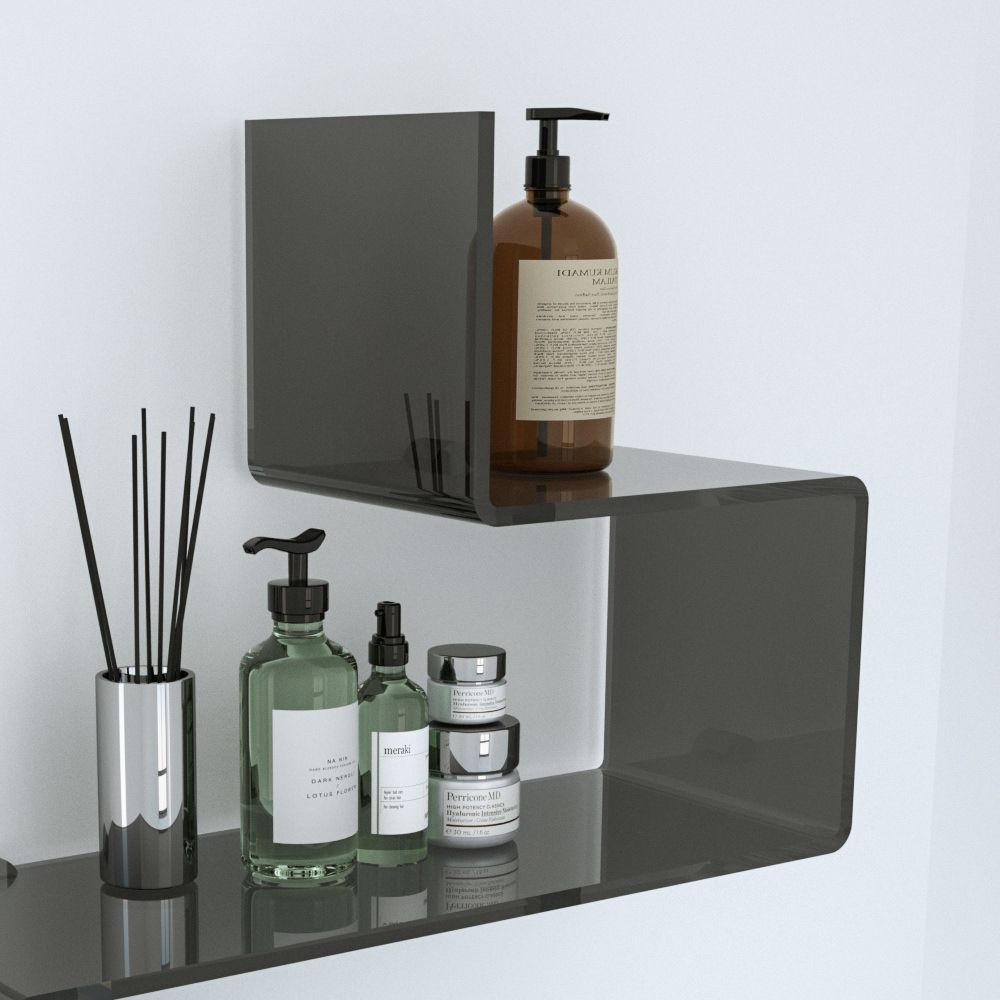 Mensola da parete in plexiglass vari colori Slalom 3