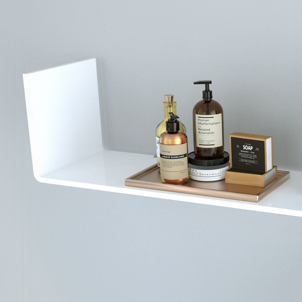 Mensola da parete in plexiglass colorato Slalom 4