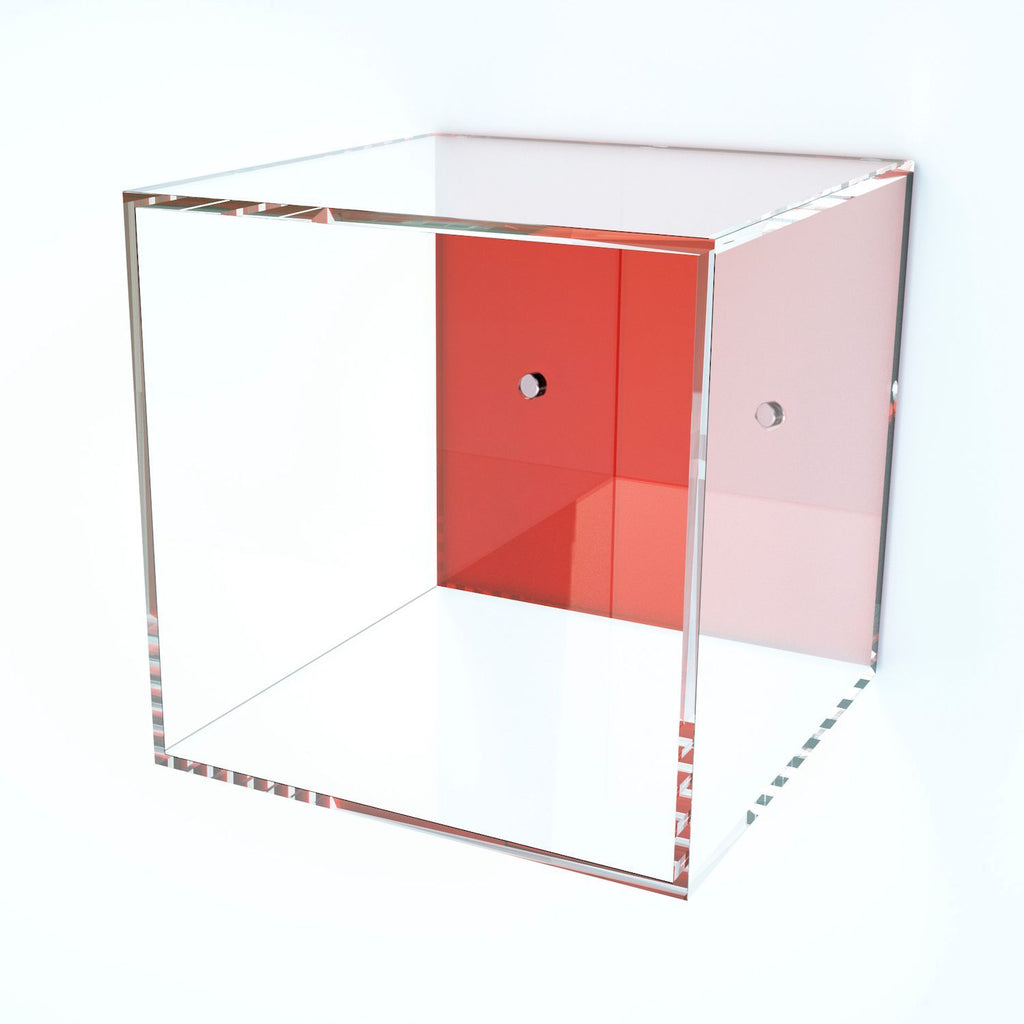 Cubo da parete in plexiglass trasparente o colorato Gimmi