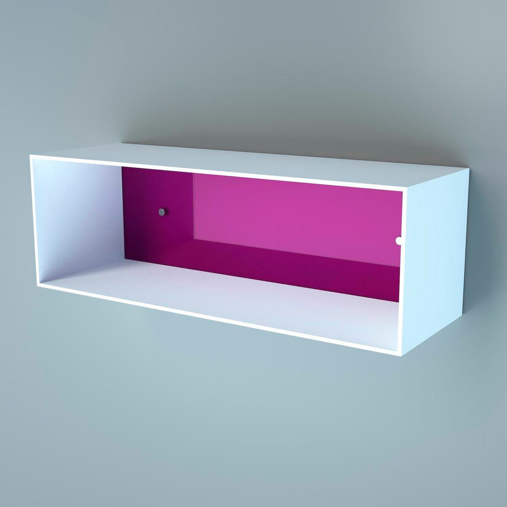 Mensola da parete rettangolare in plexiglass Gemmi