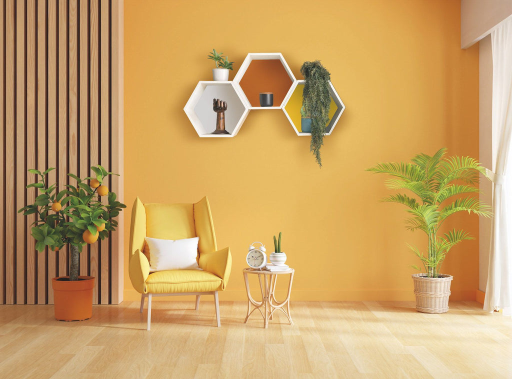 Mensola da parete esagonale in plexiglass Aive