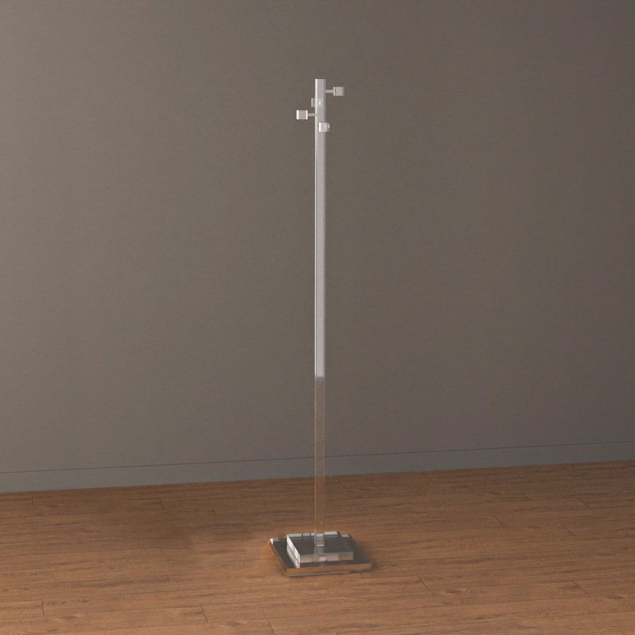 Appendiabiti da terra in plexiglass trasparente Redin