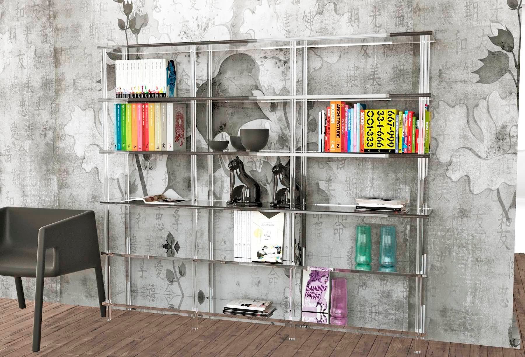 Libreria moderna in plexiglass Lauren