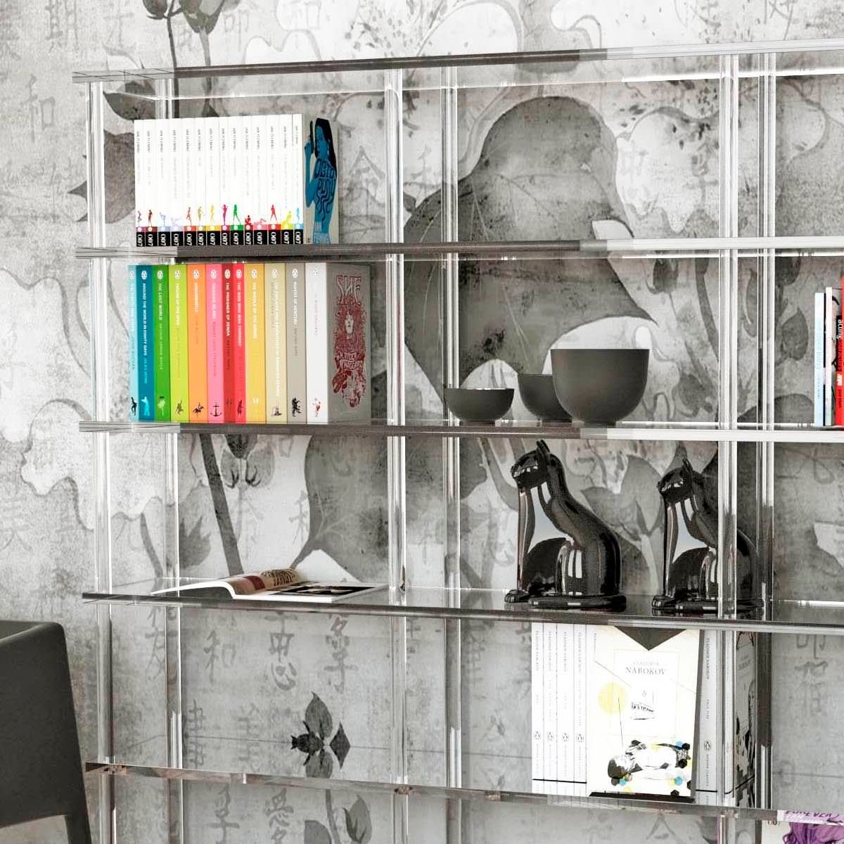 Libreria moderna in plexiglass Lauren