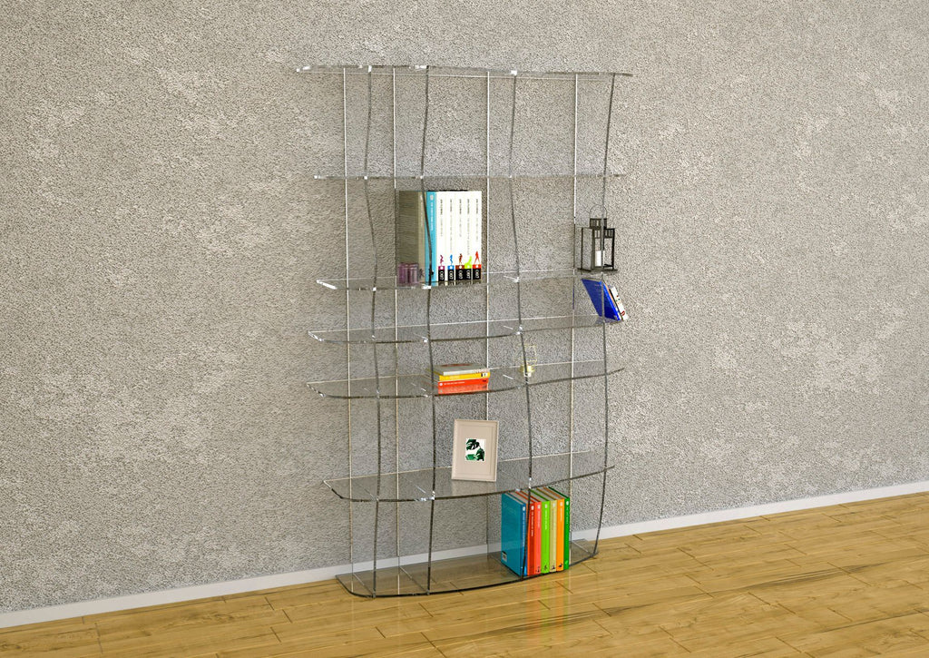Libreria moderna in plexiglass Ocean