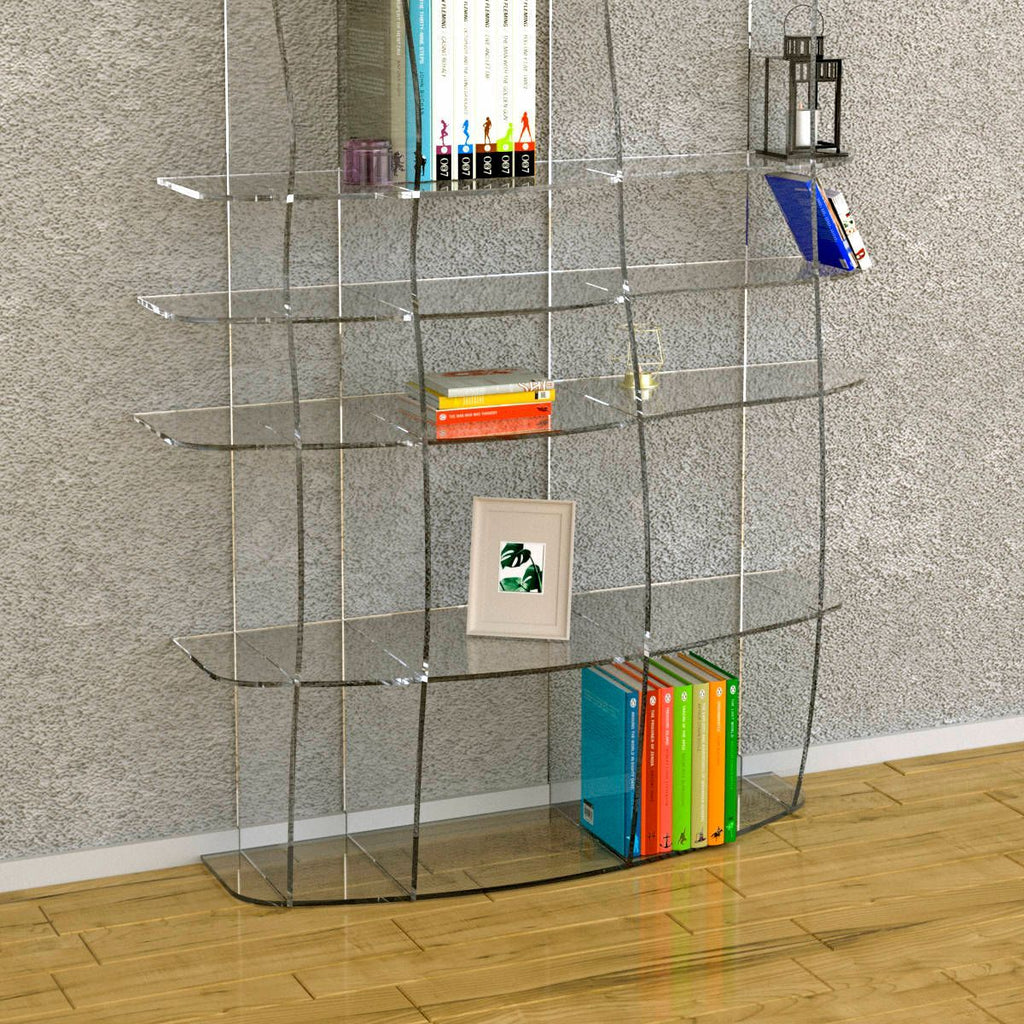 Libreria moderna in plexiglass Ocean