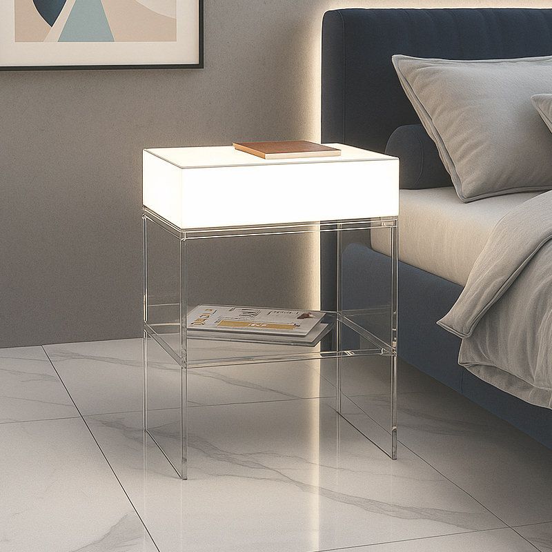 Comodino con luce LED Anita