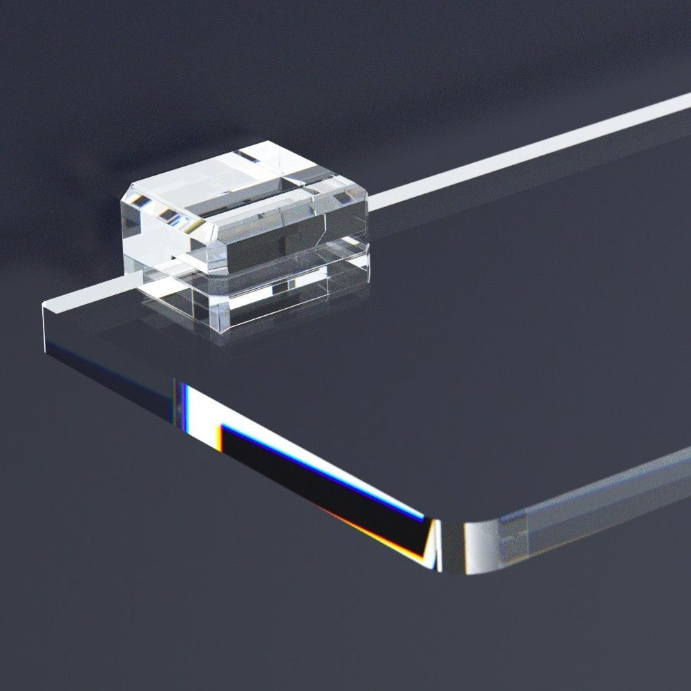 Mensola da parete in plexiglass April