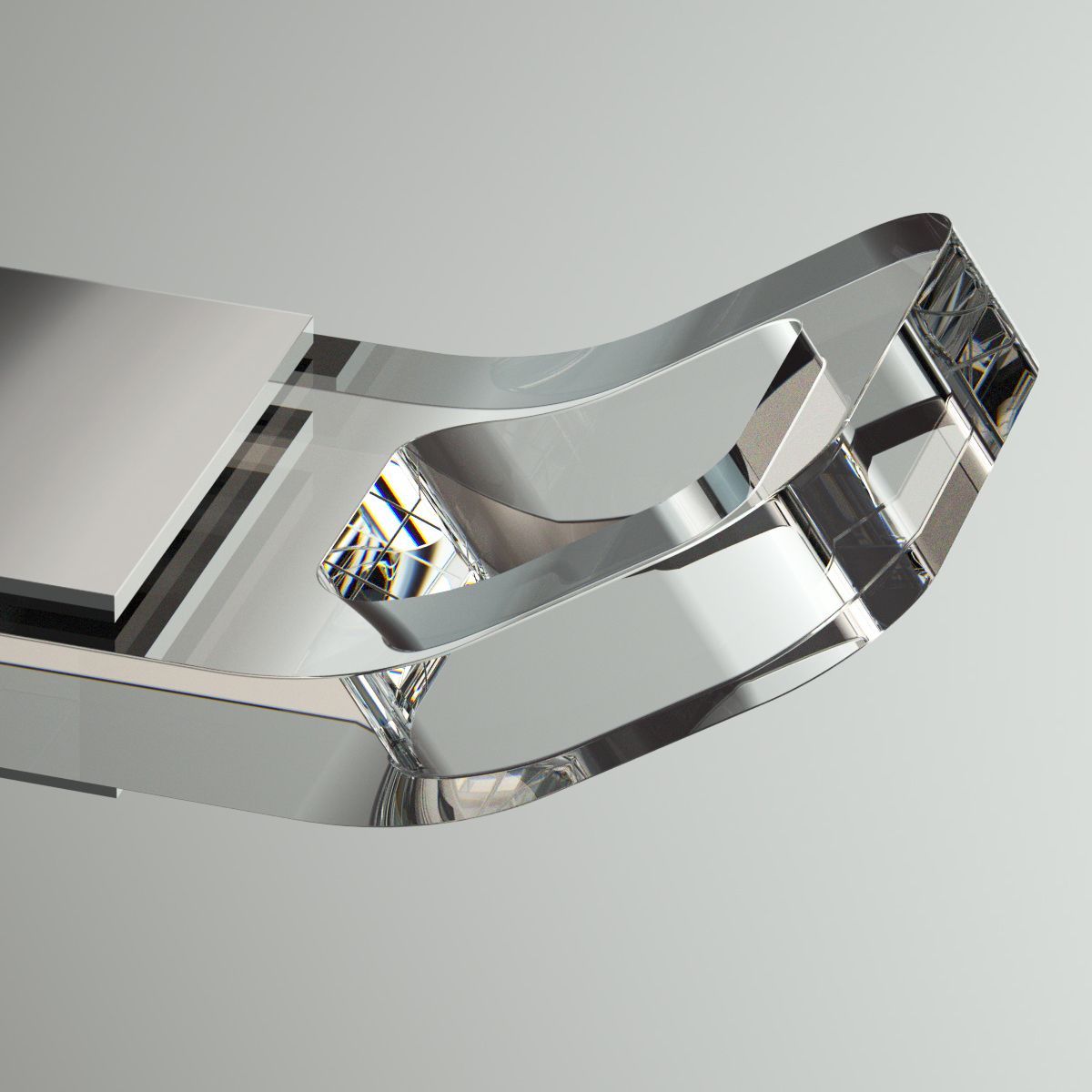 Appendiabiti da parete in plexiglass Casper One