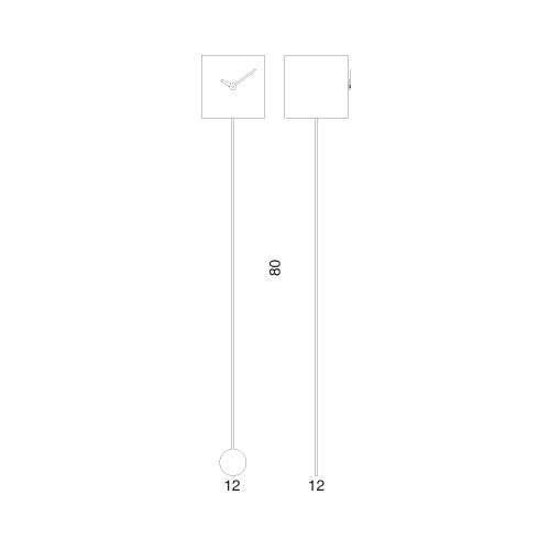 Orologio a pendolo da muro Long_time