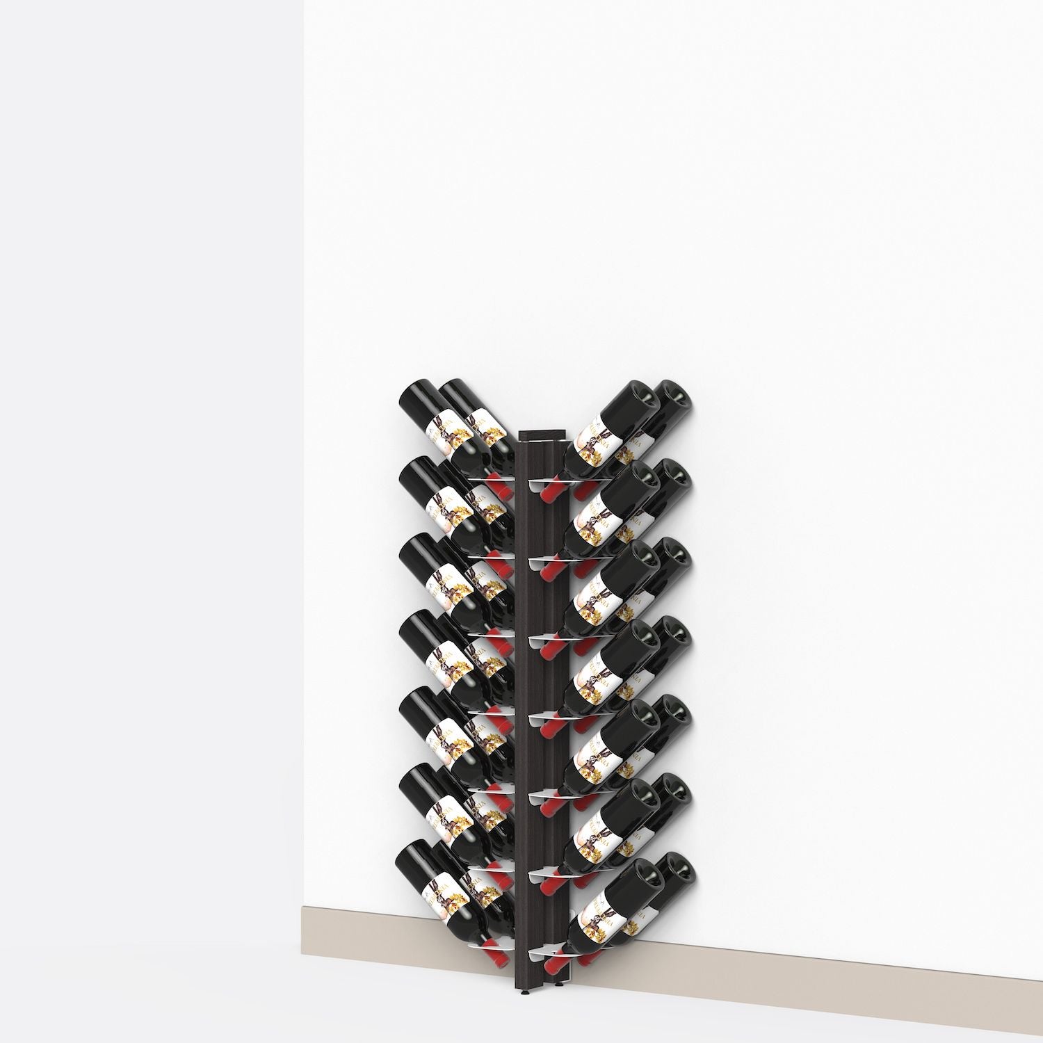 Portabottiglie da parete in legno Zia Gaia Bifacciale