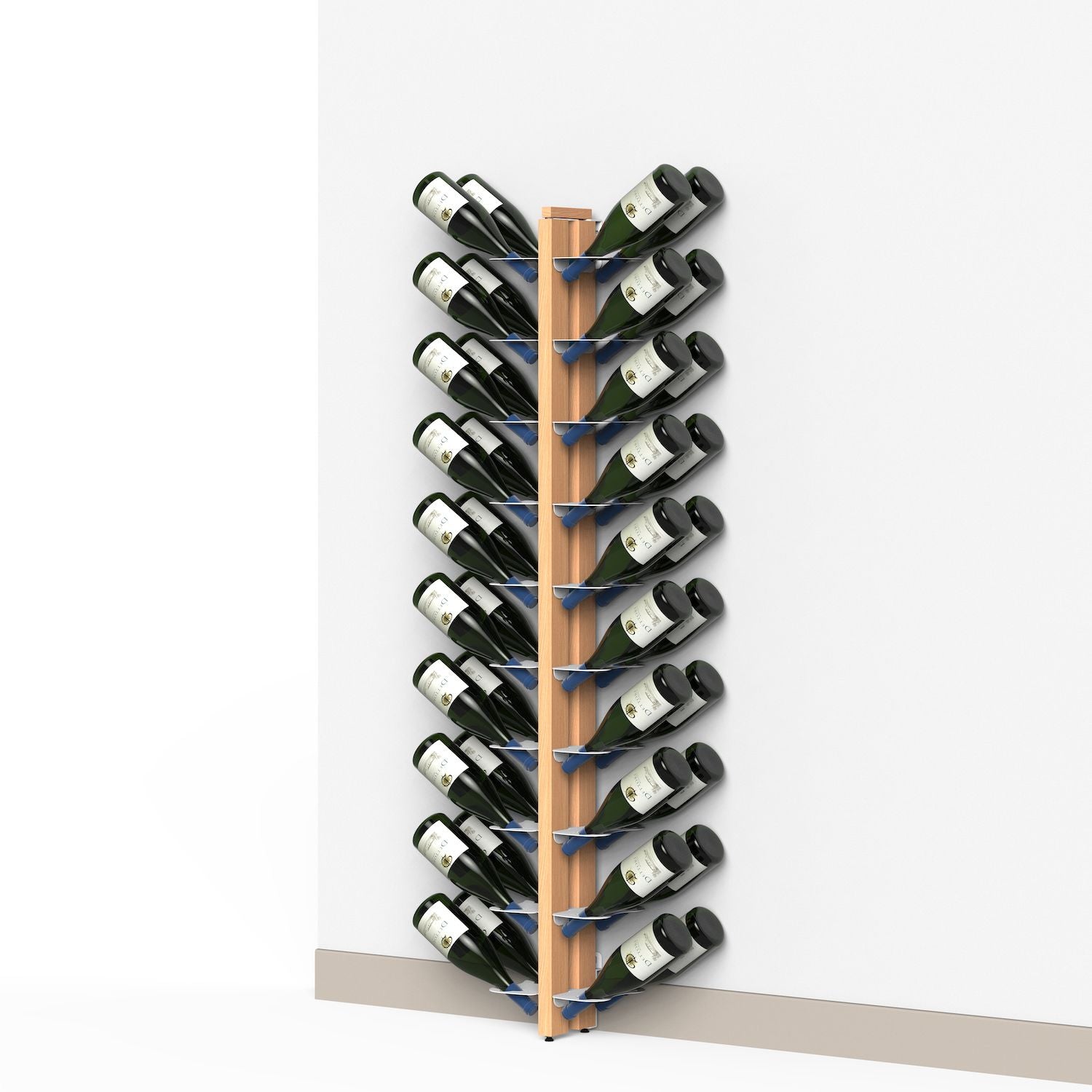 Portabottiglie da parete in legno Zia Gaia Bifacciale