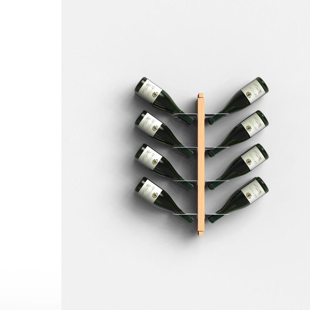 Portabottiglie vino da parete design Zia Gaia Bifacciale