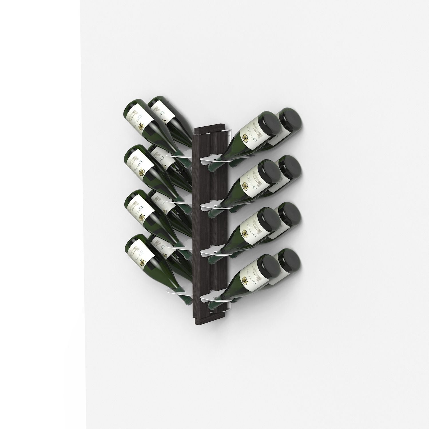 Portabottiglie vino da parete design Zia Gaia Bifacciale