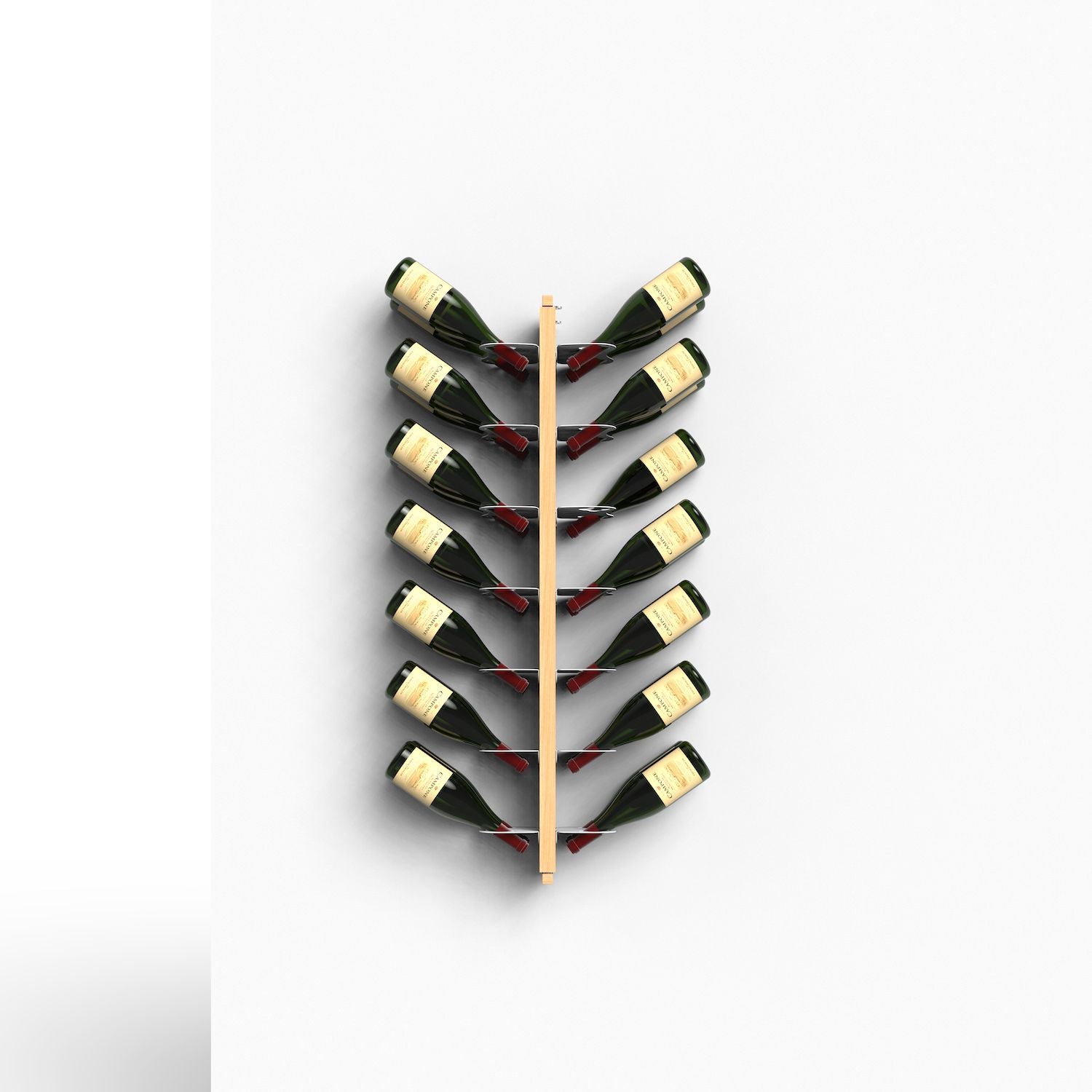 Portabottiglie vino da parete design Zia Gaia Bifacciale