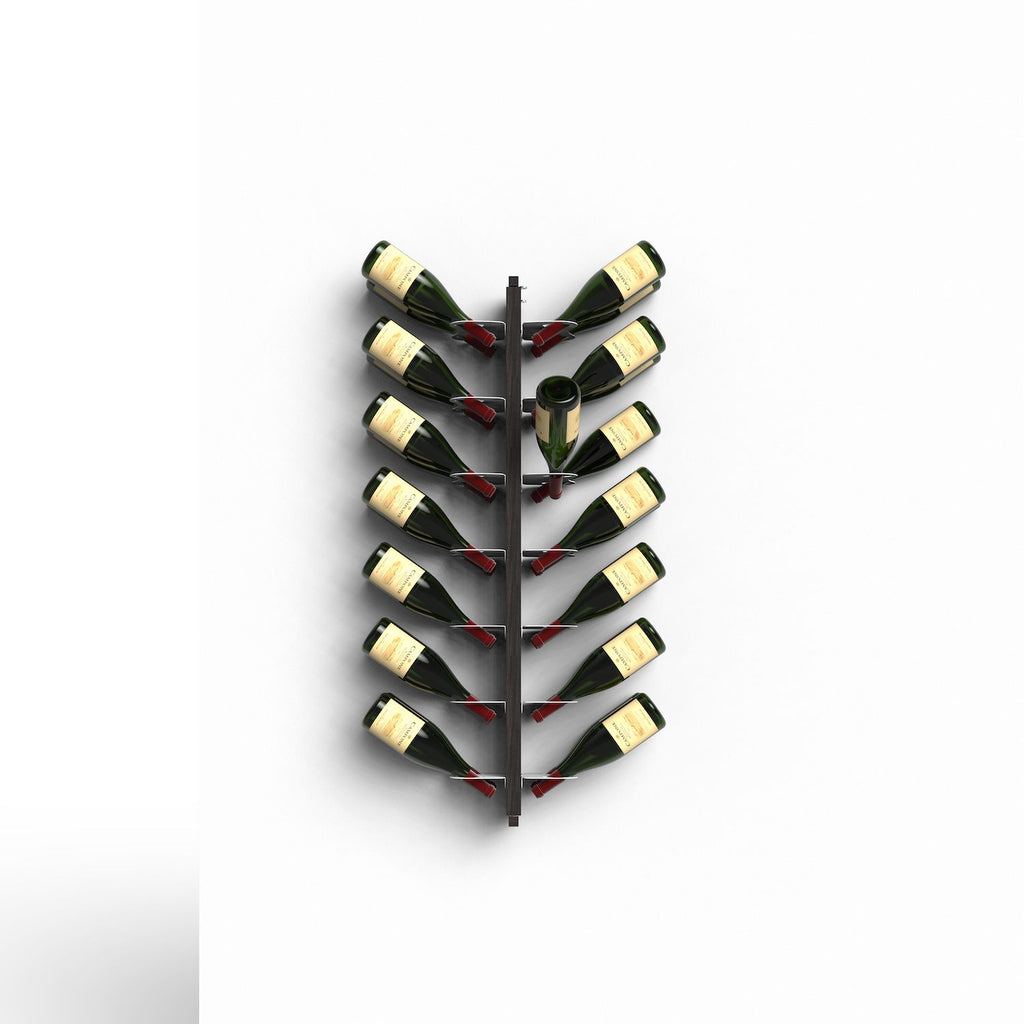 Portabottiglie vino da parete design Zia Gaia Bifacciale