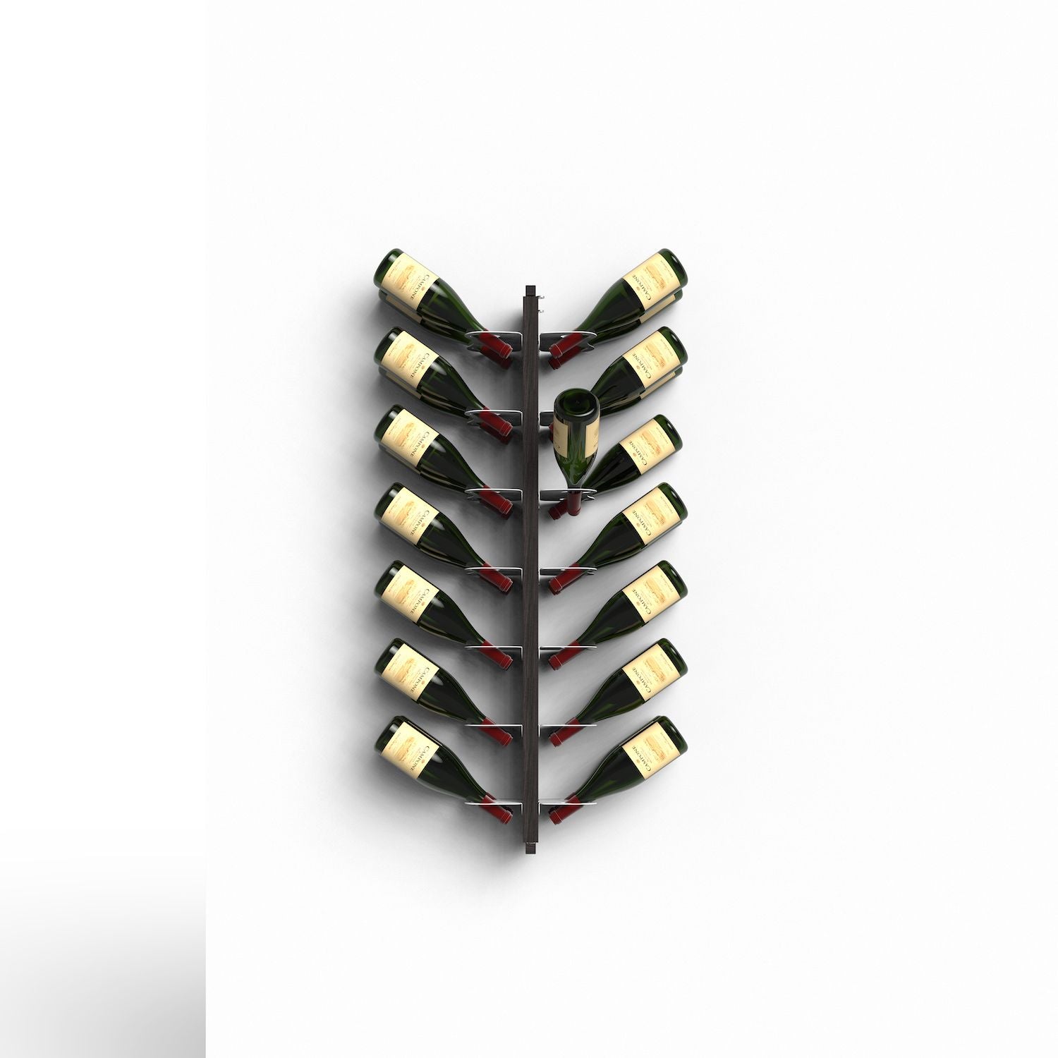 Portabottiglie vino da parete design Zia Gaia Bifacciale