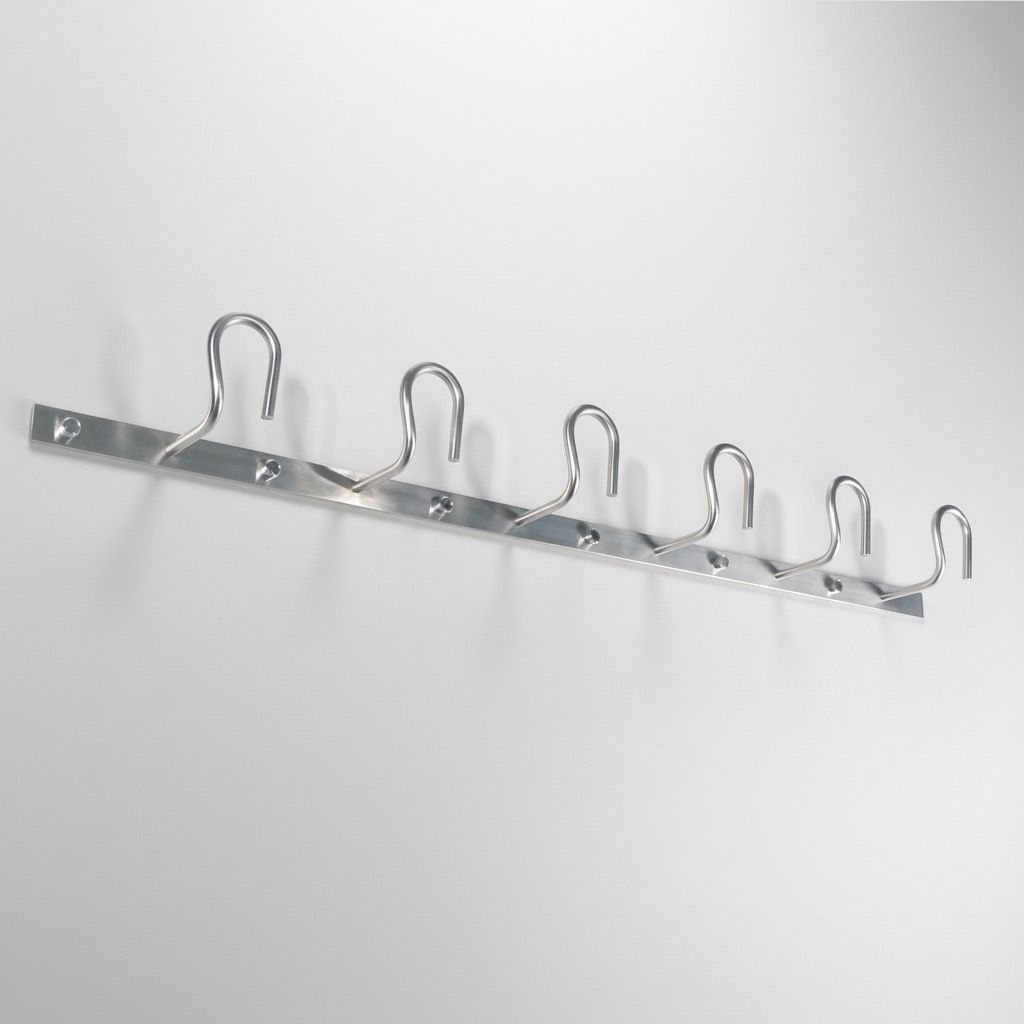 Appendiabiti design da parete in acciaio a 6 posti Ramsey 6