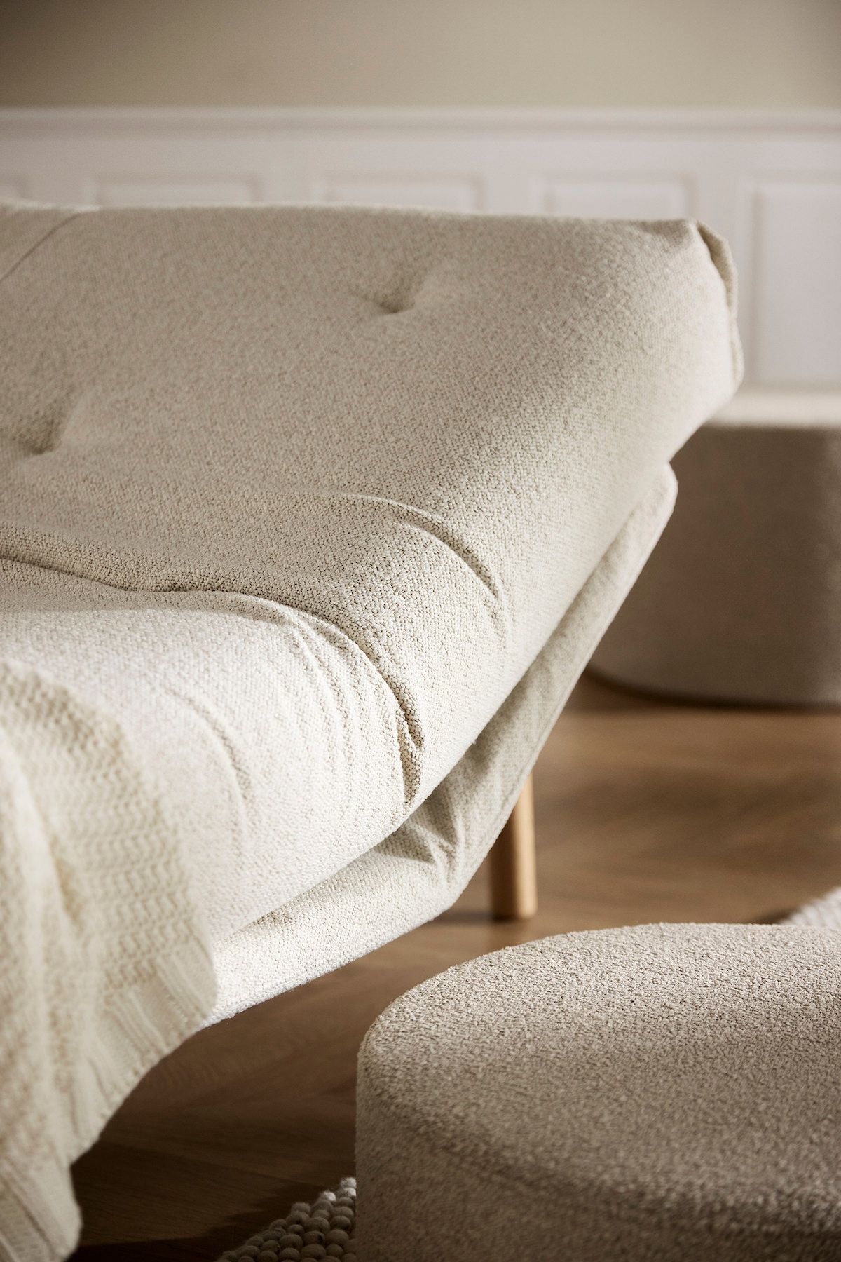Divano letto due posti con materasso a molle Balder